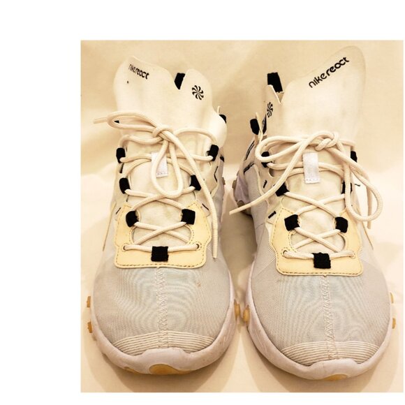 Nike React Element 55 Men's Sneakers Size- 10.5 White/Pale/Vanilla - Picture 4 of 9